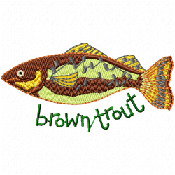 Fishes Embroidery Design 10 Fishes Embroidery Design 10